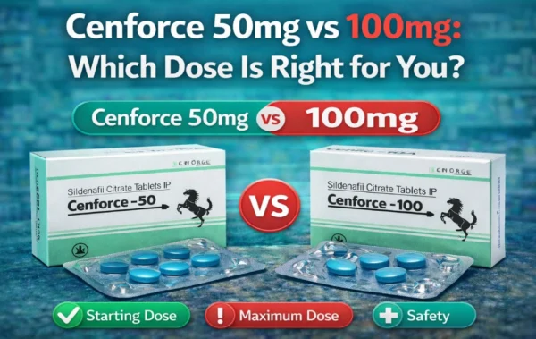 Cenforce 50mg vs 100mg